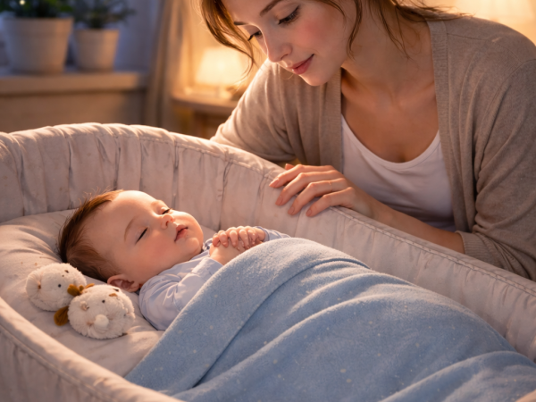Lịch trình chăm bé ban đêm – Cách giúp bé ngủ xuyên đêm nhẹ nhàng, khoa học